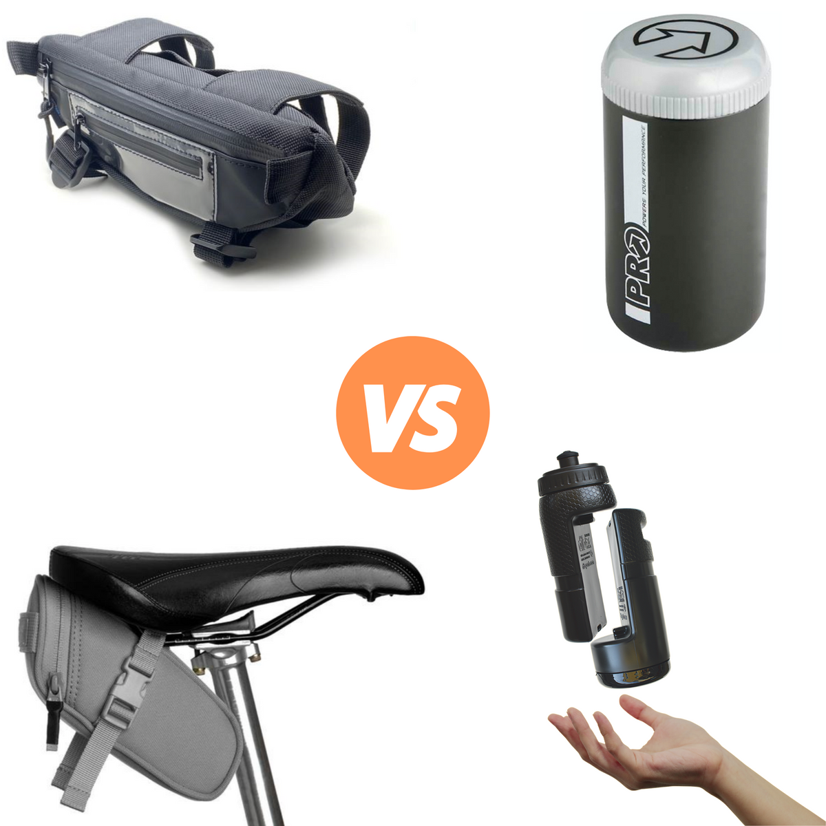 Saddle Bag vs Tool Bottle vs Handlebar Bag dib sports