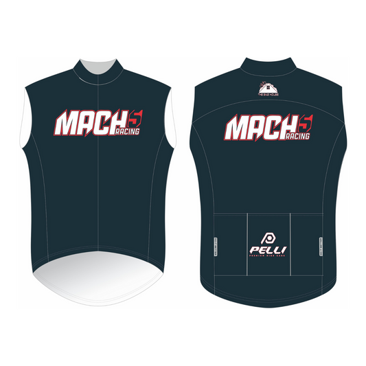 Women's - MACH 5 RACING - BLACK Wind Vest - '25